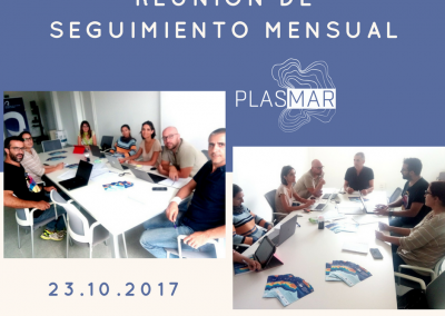 Reunión de seguimiento mensual del proyecto plasmar